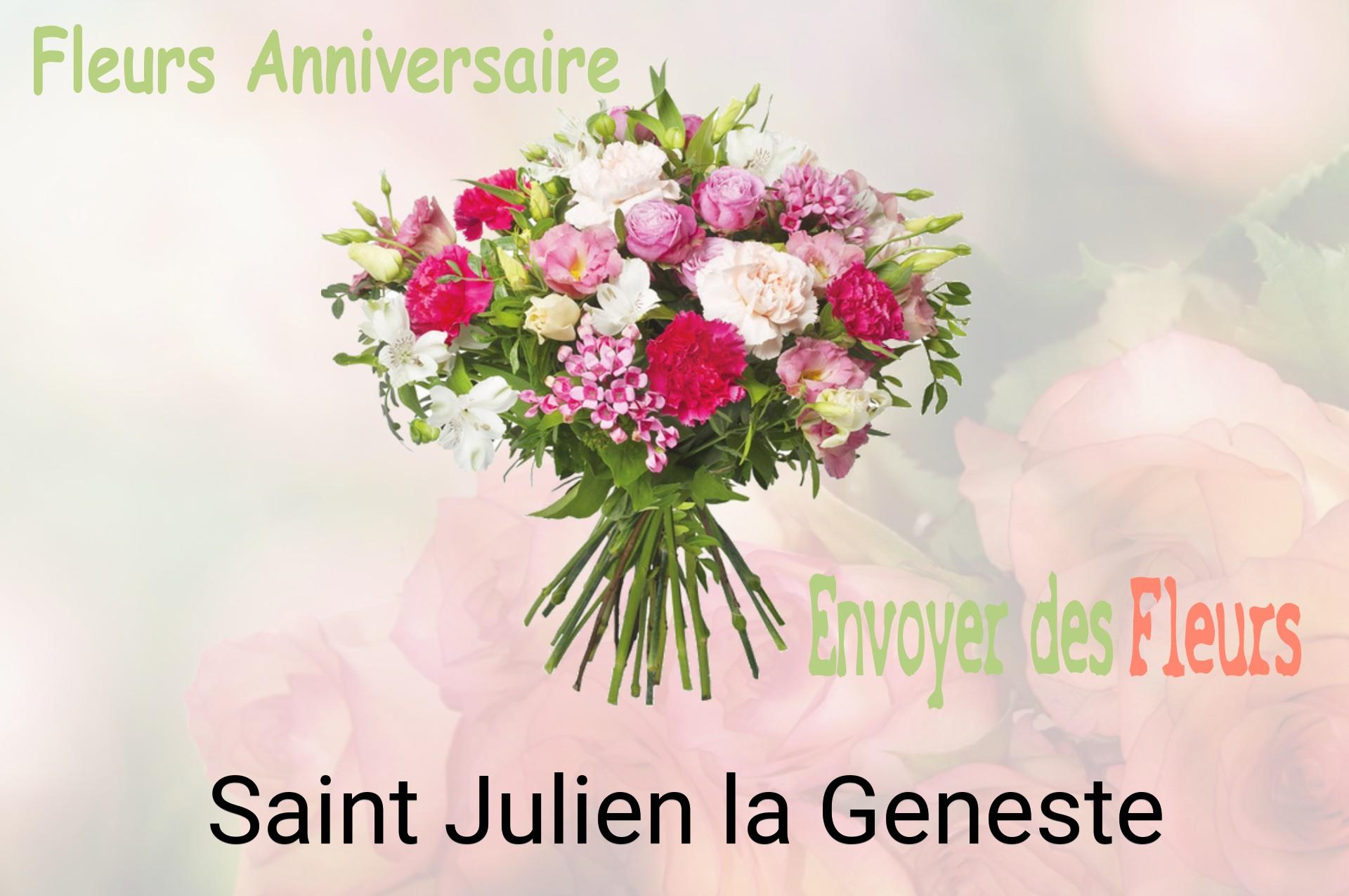 Bouquet de fleurs d’anniversaire livré à Saint-Julien-la-Geneste