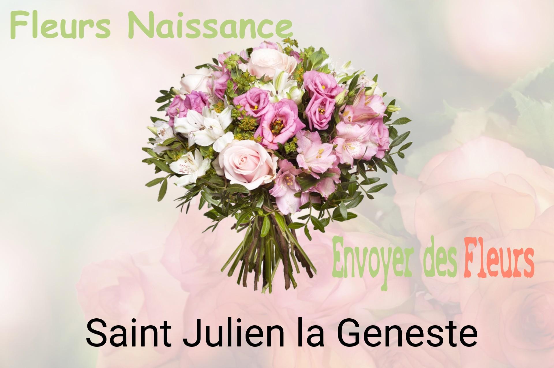 Bouquet de fleurs de naissance livré à Saint-Julien-la-Geneste